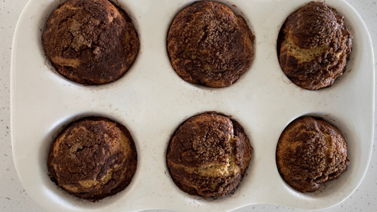 Honey Greek Yogurt Muffins with Cinnamon Sugar