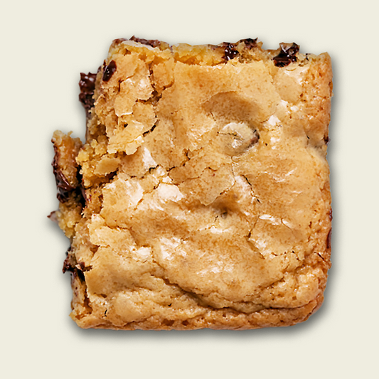 Whole Wheat Sourdough Blondies With Dark Chocolate