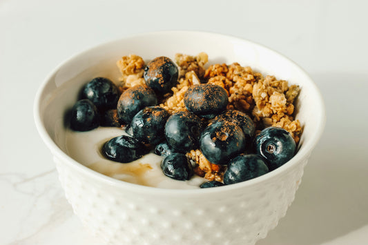 3 Minute Healthy Fats, Protein, Antioxidant filled Greek Yogurt Parfait