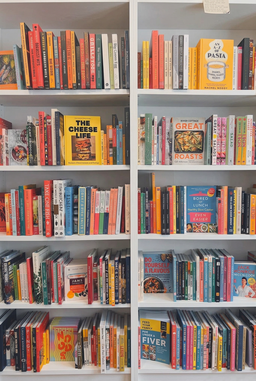 Cookbook shelves edited to white