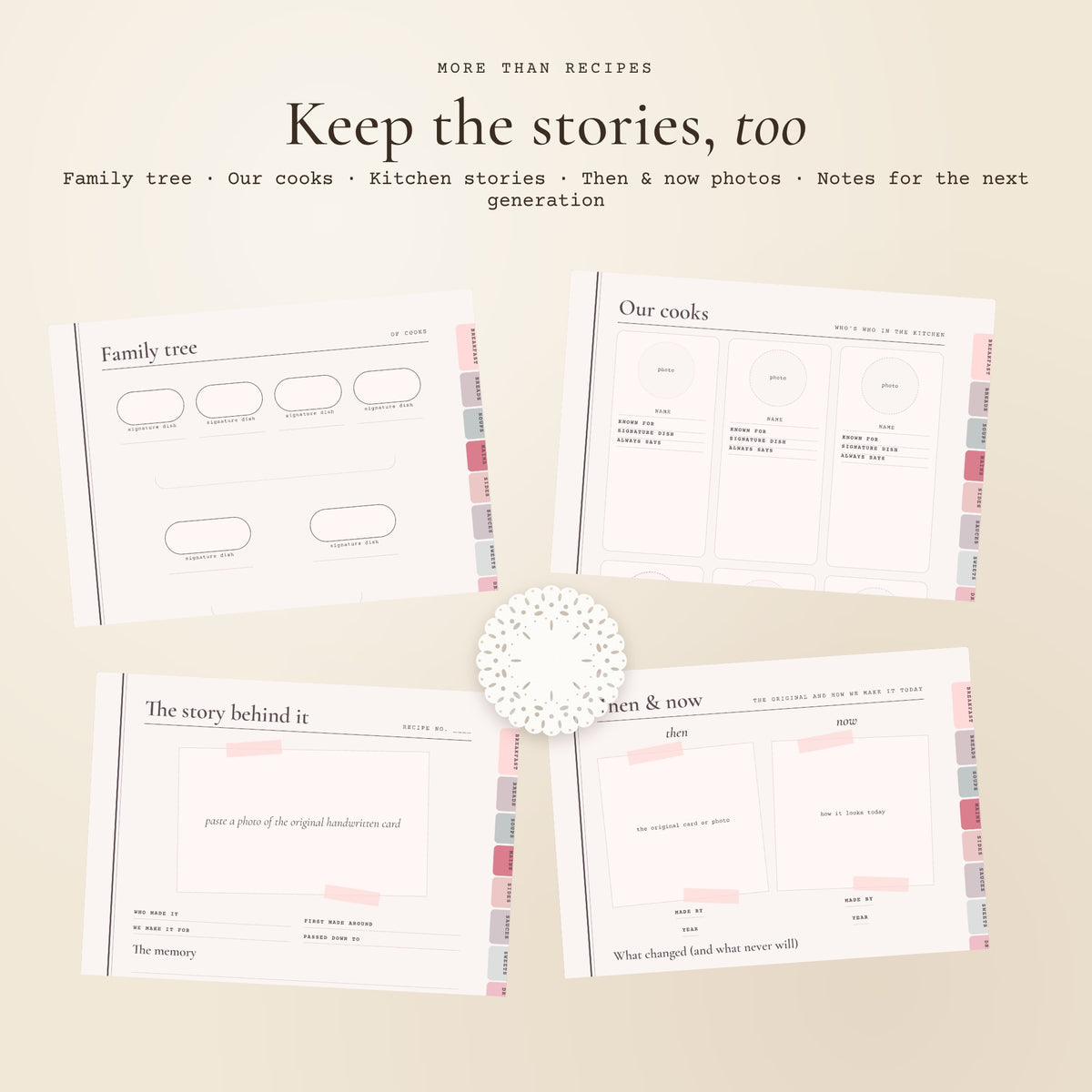 The Heirloom Kitchen Notebook — Digital & Printable Family Recipe Book