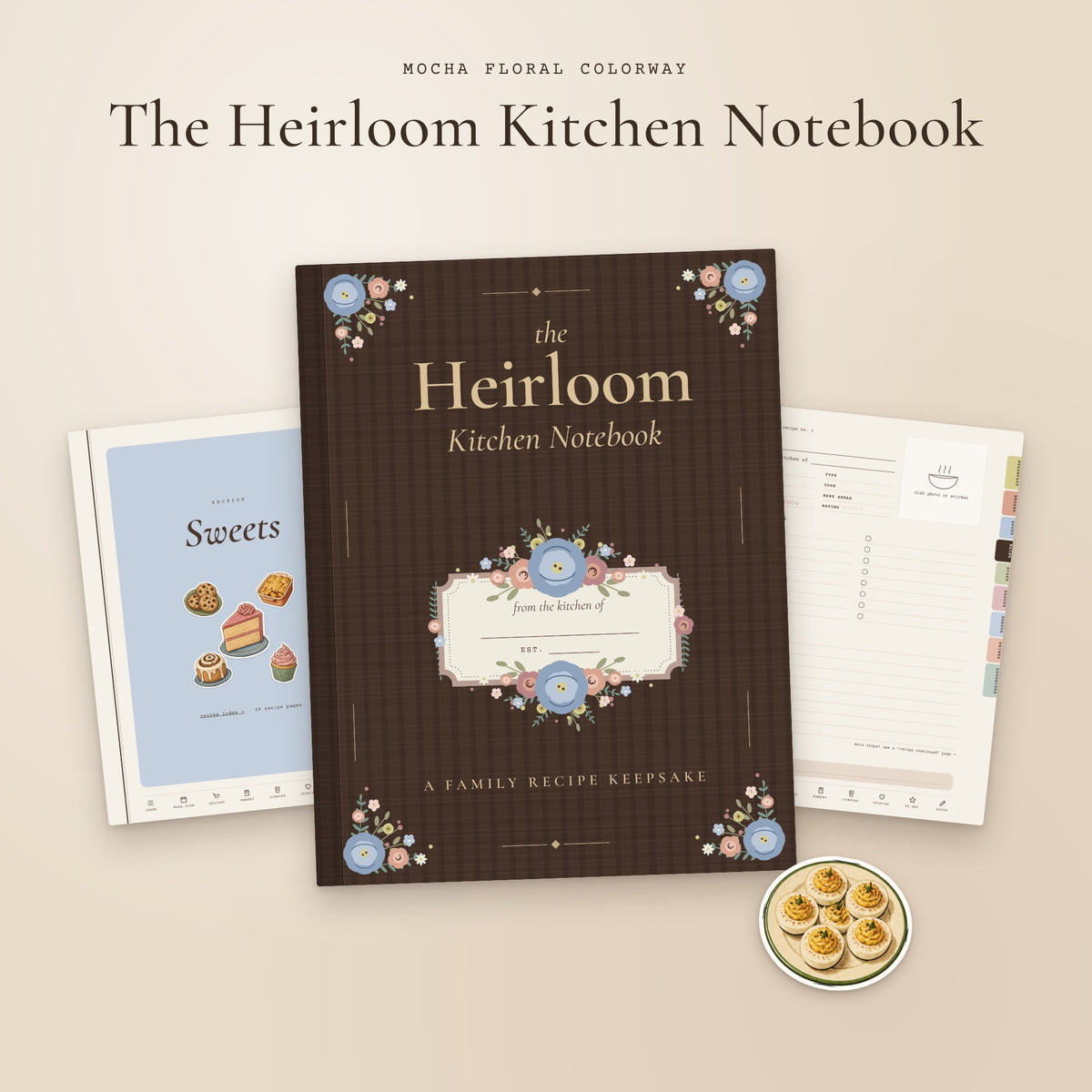 The Heirloom Kitchen Notebook — Digital & Printable Family Recipe Book