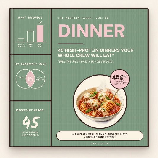 The Protein Table Vol. 03 Dinner cookbook cover
